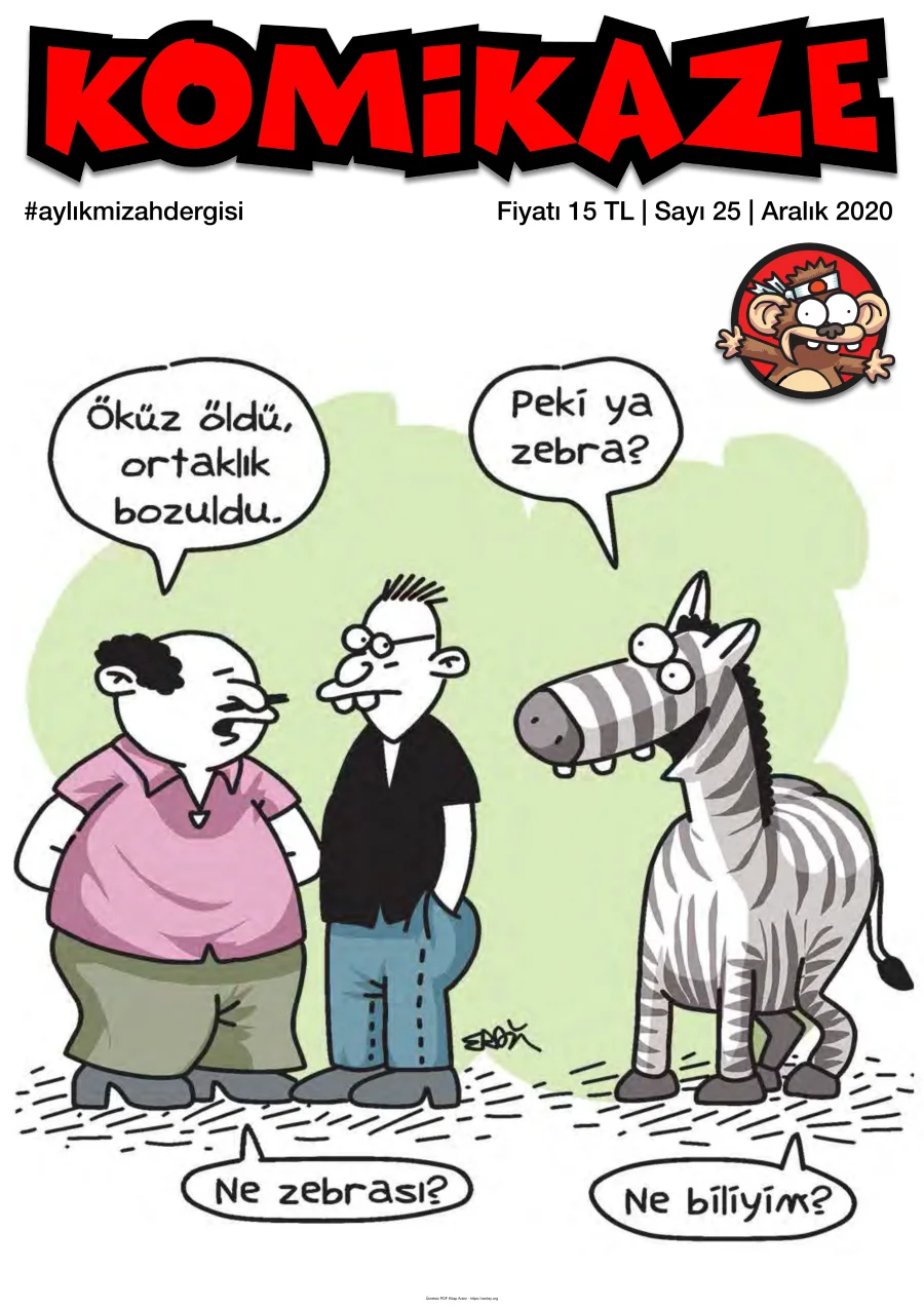 Komikaze Dergisi Sayı 25 - Aralık 2020 kapak görseli