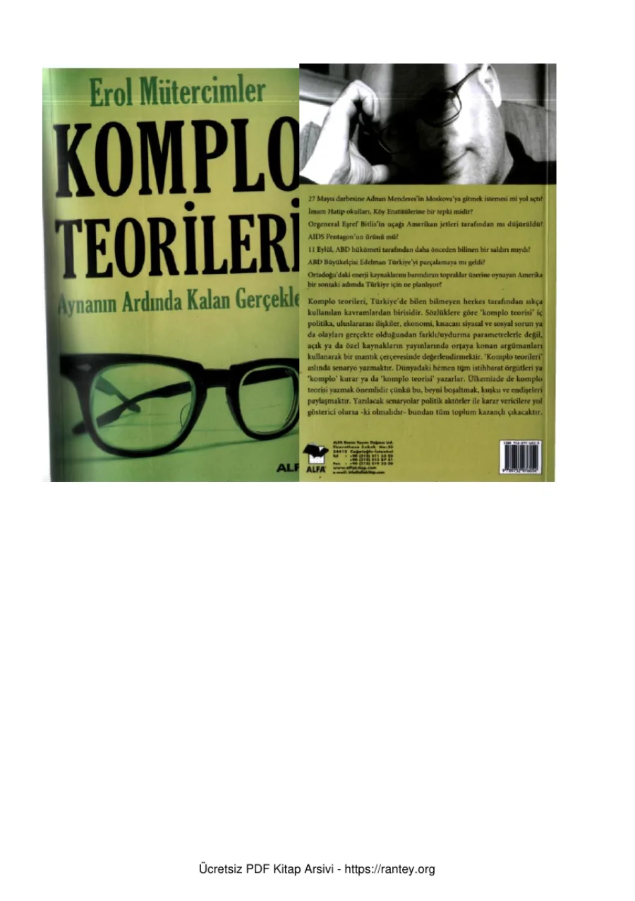 Komplo Teorileri 1 Aynanın Ardında Kalan Gerçekler kapak görseli