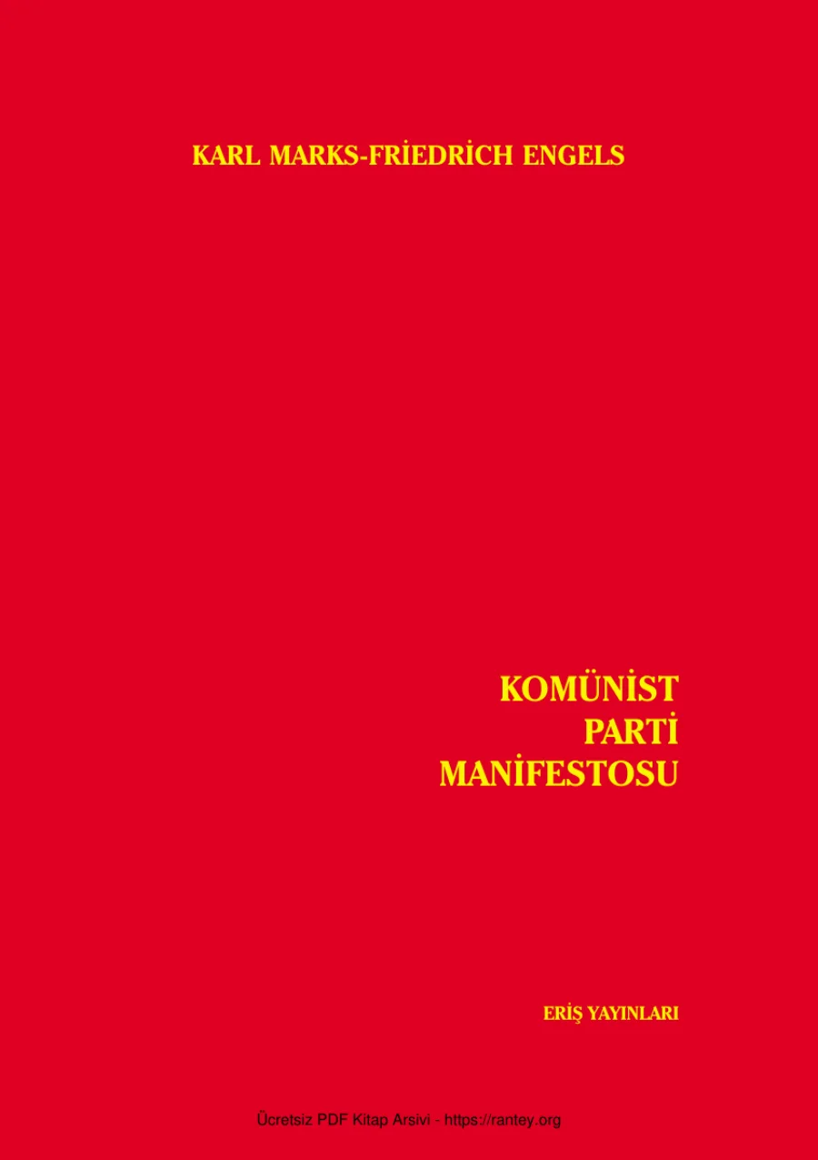 Komunist Parti Manifestosu kapak görseli