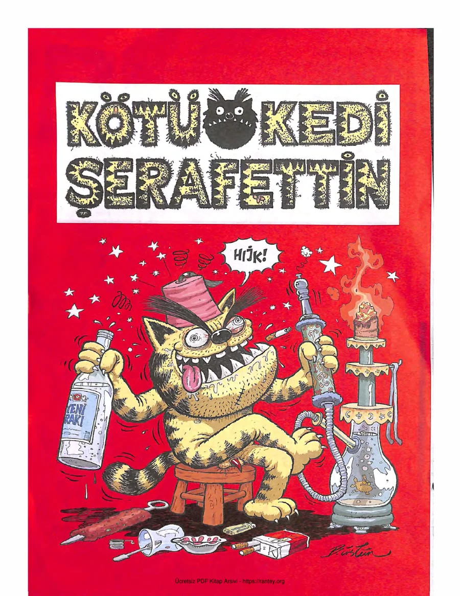 Kötü Kedi Şerafettin Max dergisi ilavesi kapak görseli