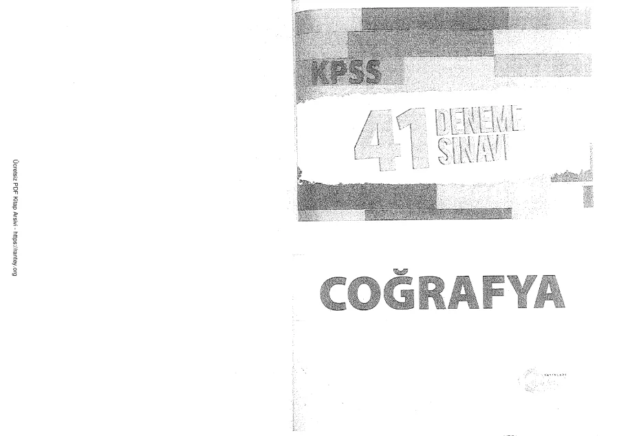KPSS Coğrafya 41 Deneme kapak görseli