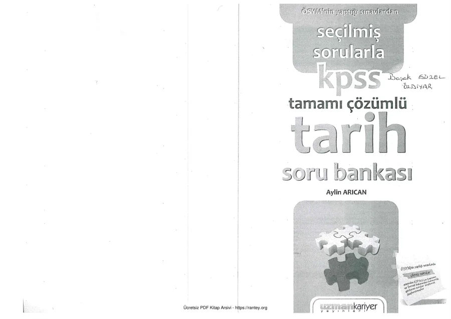 KPSS Tarih çözümlü soru bankası kapak görseli