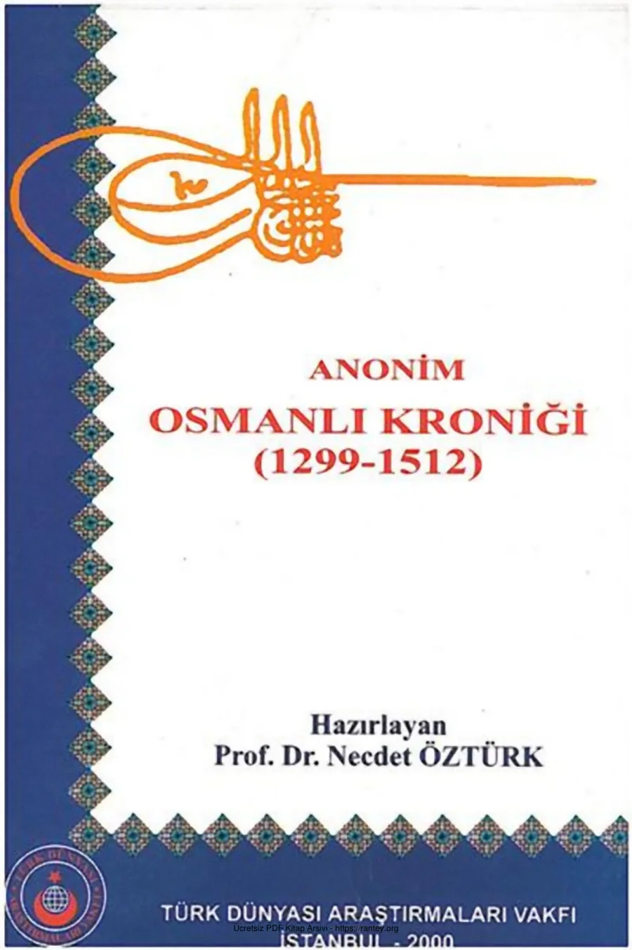 Kroniği 1299 1512 Necdet Öztürk kapak görseli