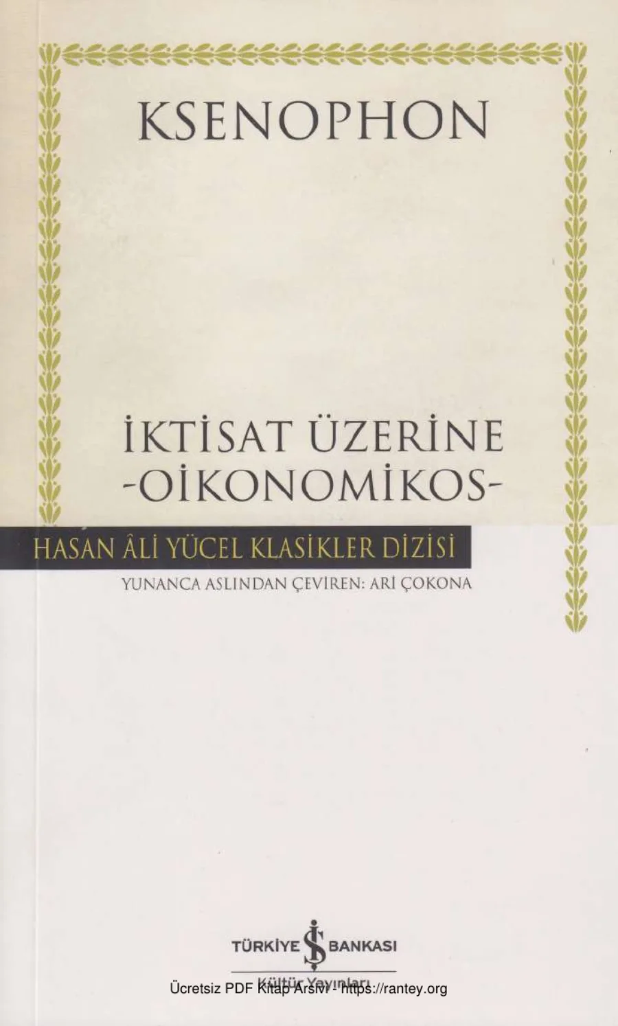 Ksenophon Oikonomikos kapak görseli