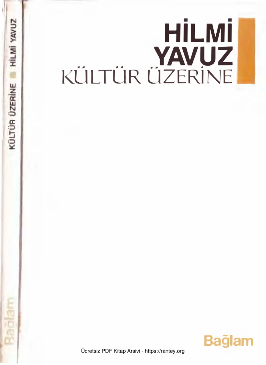 Kültür Üzerine Bağlam Yayınları kapak görseli