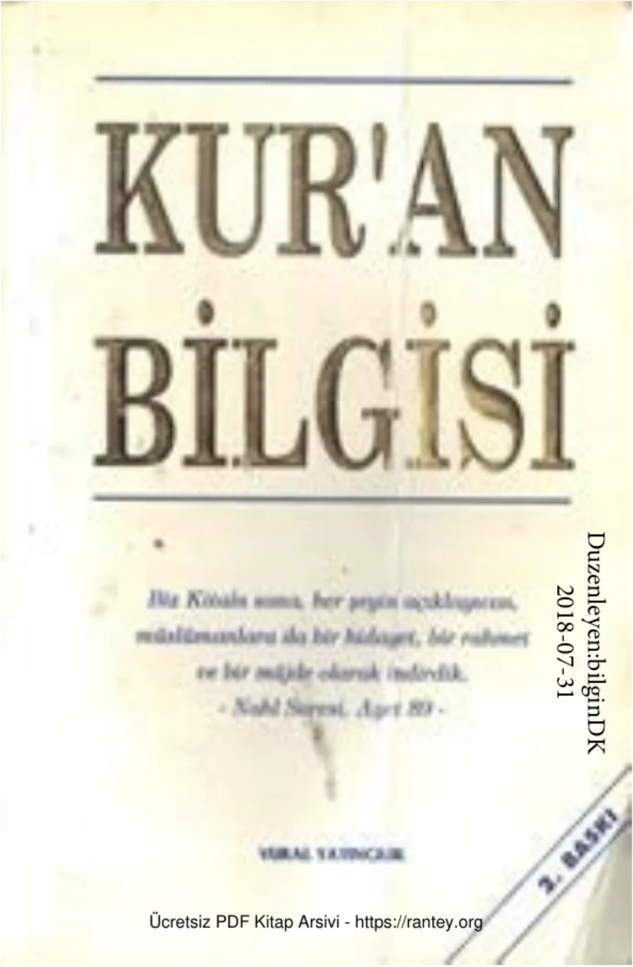 Kuran Bilgisi kapak görseli