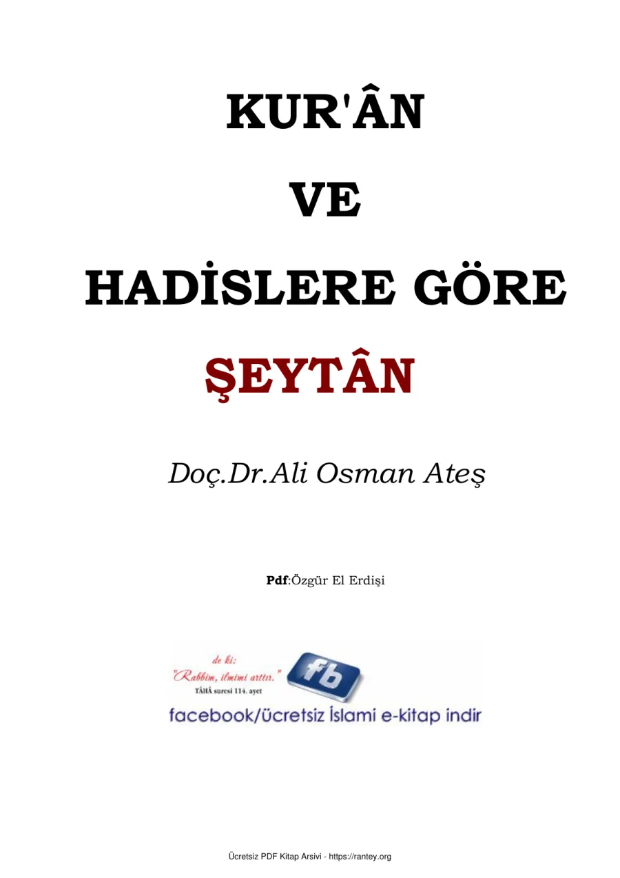 KURAN VE HADİSLERE GÖRE ŞEYTAN Ebu Abdulmumin Tekin Mıhçı kapak görseli
