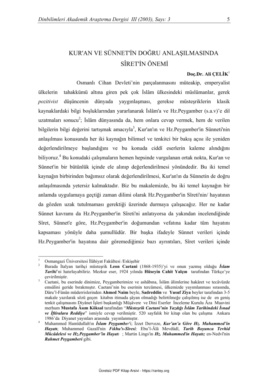 KURAN VE SÜNNETİN DOĞRU ANLAŞILMASINDA SRETİN ÖNEMİ Ebu Abdulmumin Tekin Mıhçı kapak görseli