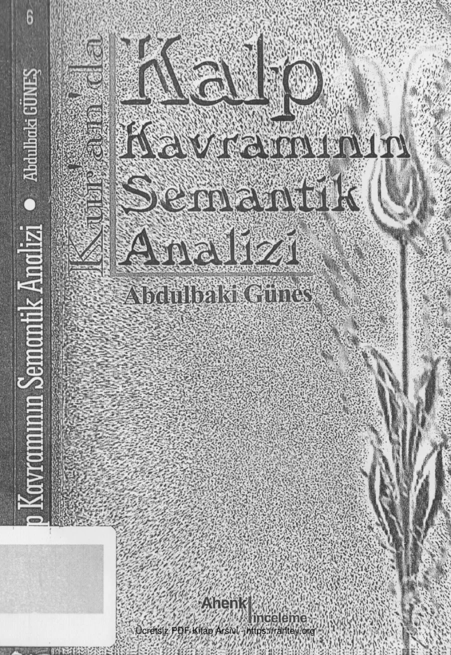 Kuranda Kalp Kavramının Semantik Analizi Ahenk Yayınları kapak görseli