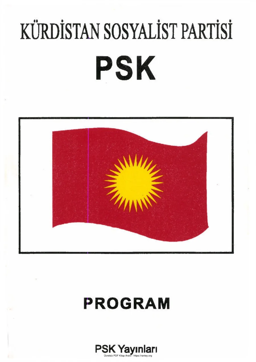 Kürdistan Sosyalist Partisi Programı kapak görseli