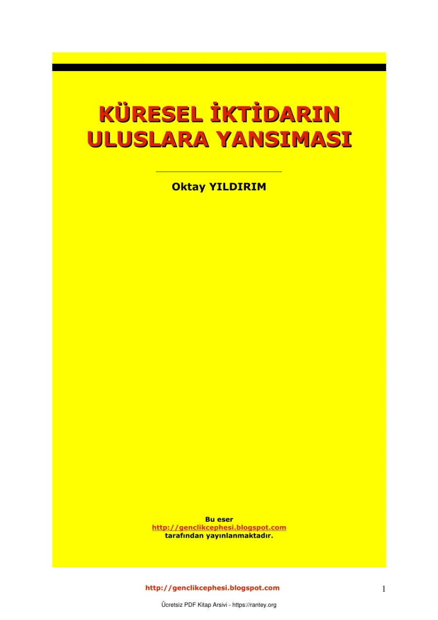 Kuresel Iktidarin Uluslara Yansimasi kapak görseli
