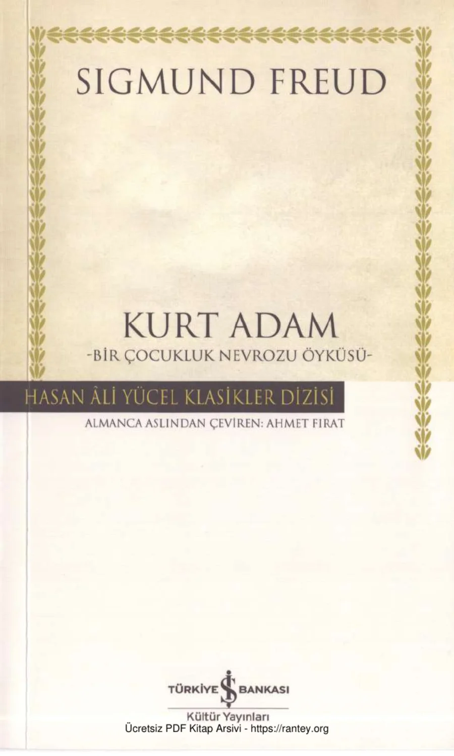 Kurt Adam Bir Çocukluk Nevrozu Öyküsü kapak görseli