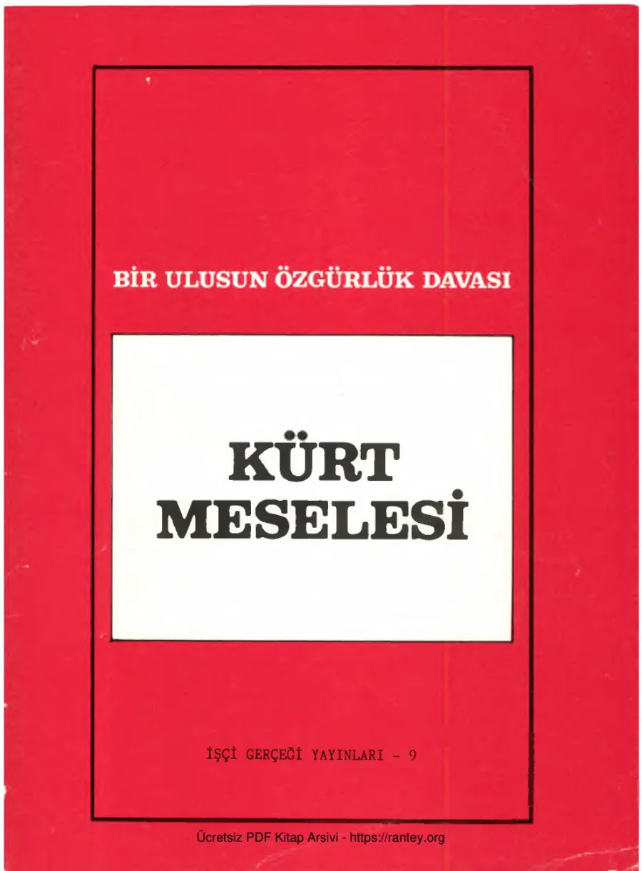Kürt Meselesi kapak görseli