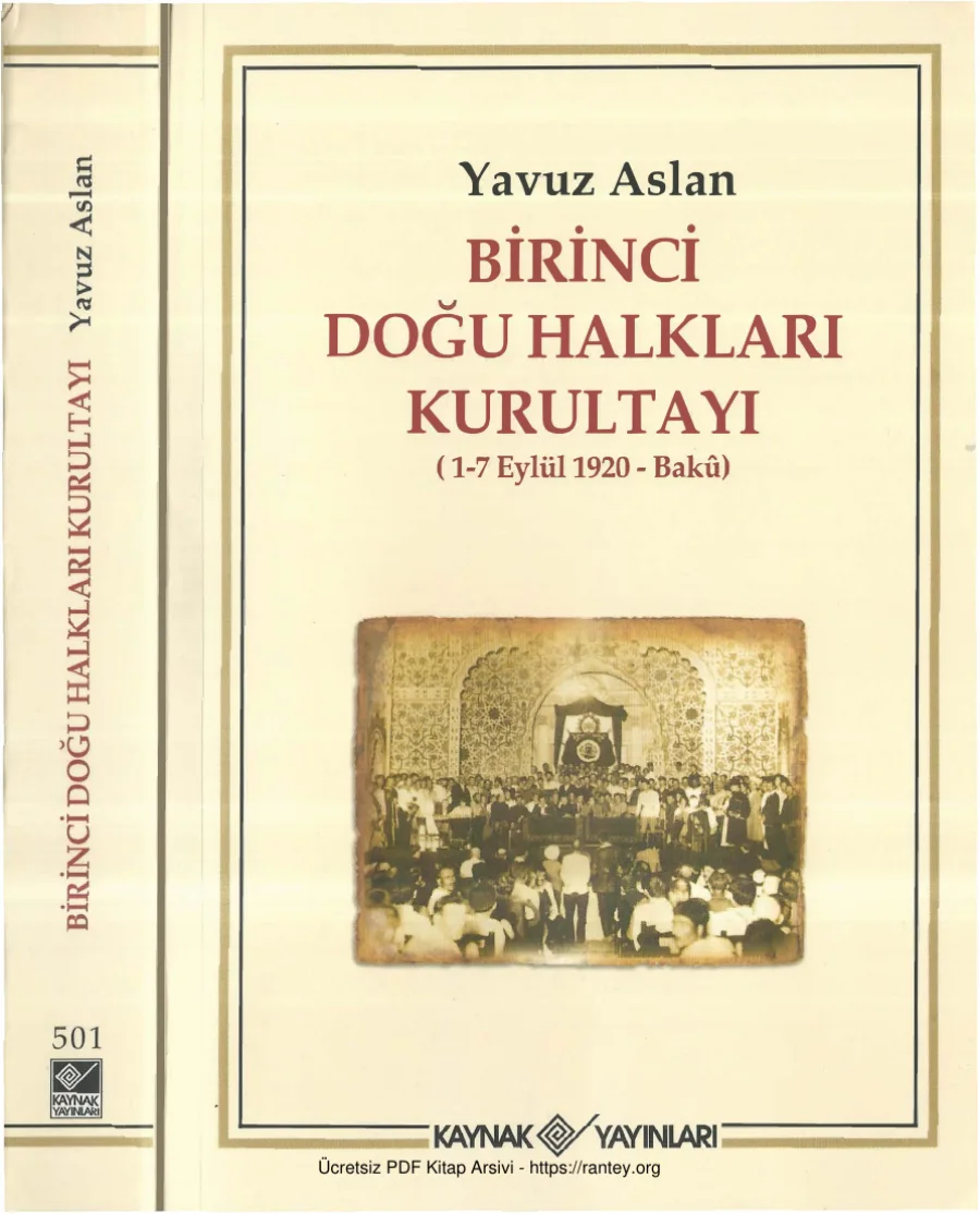 Kurultayı 1 2 Eylül 1920 Bakü kapak görseli