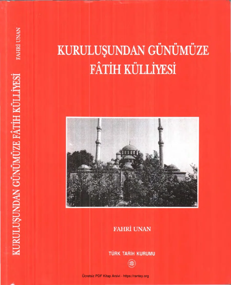 Kuruluşundan Günümüze Fatih Külliyesi kapak görseli
