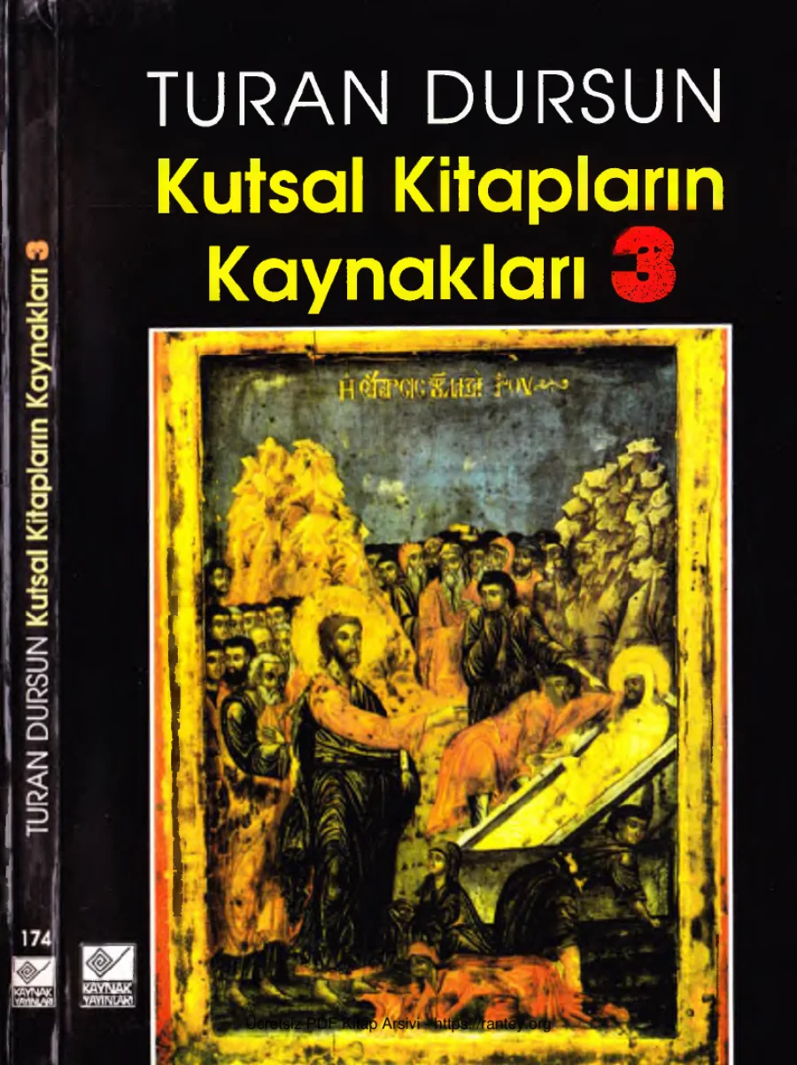 Kutsal Kitapların Kaynakları 3 Kaynak Yayınları kapak görseli