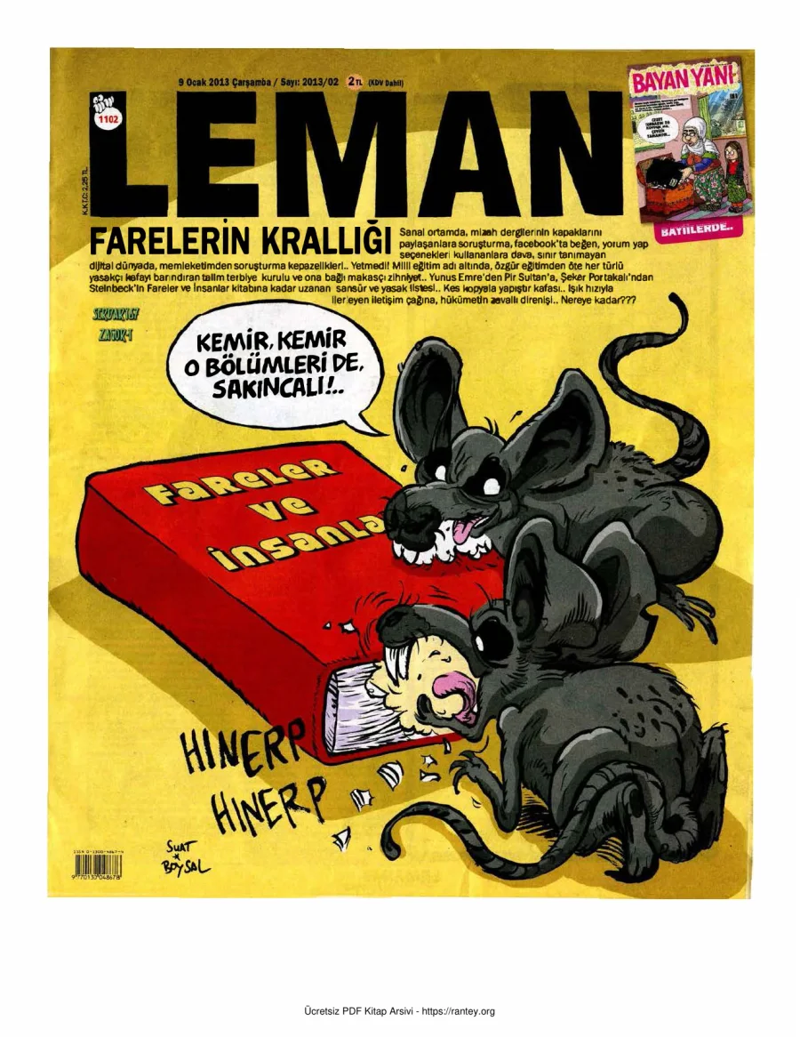 LeMan 2013 Sayı 1102 kapak görseli