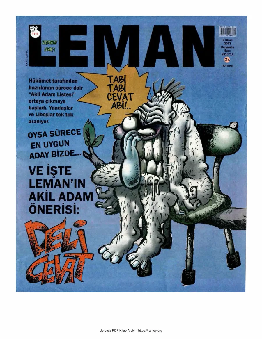LeMan 2013 Sayı 1113 kapak görseli