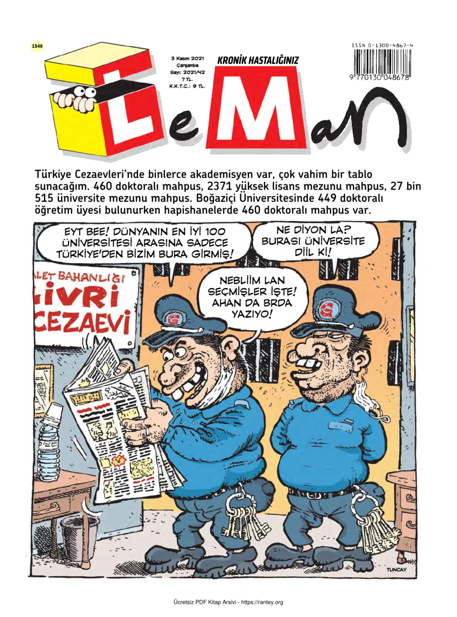 LeMan 2021 Sayı 1548 kapak görseli