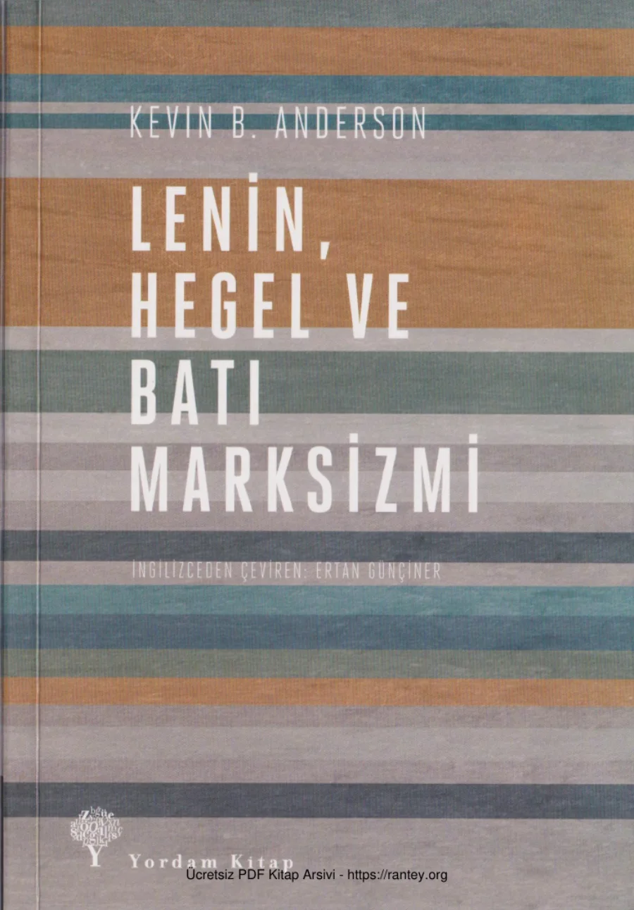 Lenin, Hegel ve Batı Marksizmi kapak görseli