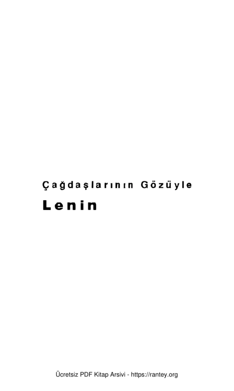 Lenin kapak görseli