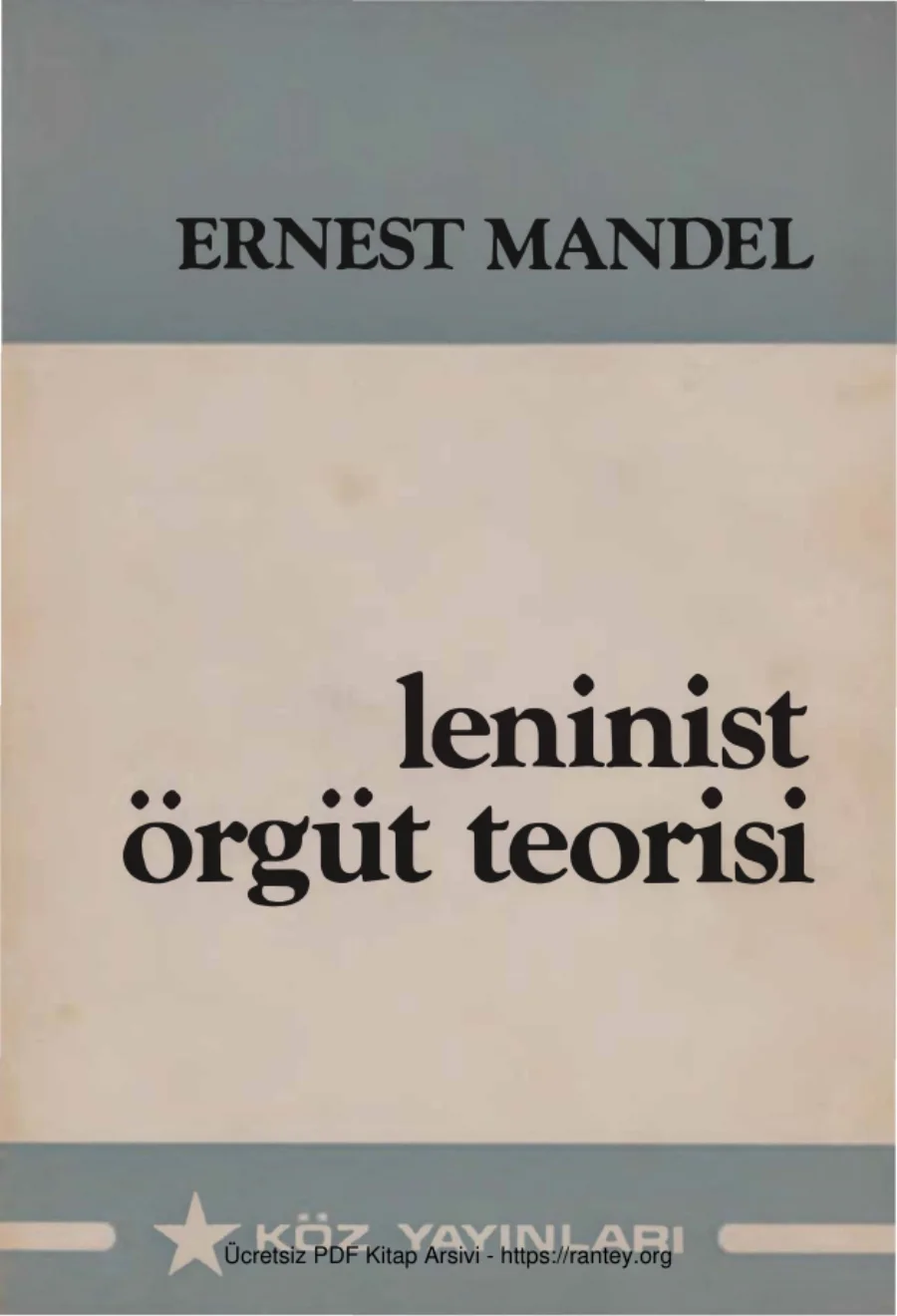 Leninist Örgüt Teorisi kapak görseli