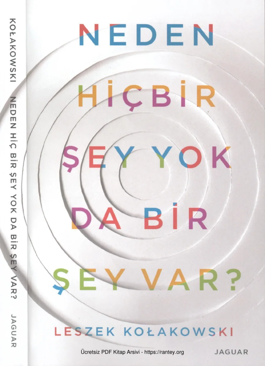 Leszek Kolakowski Neden Hiçbir Şey Yok da Bir Şey Var kapak görseli