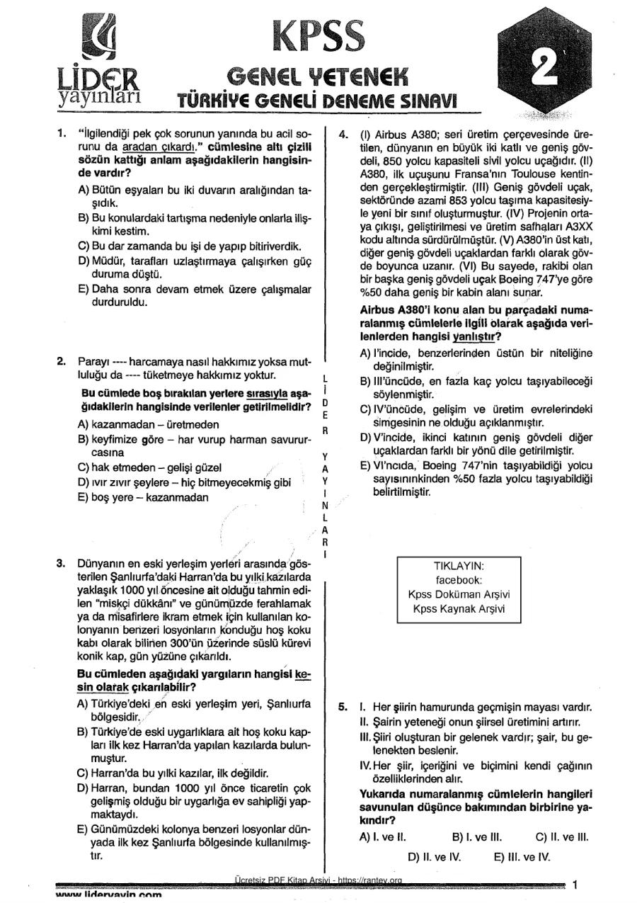 Lider 2018 Tg2 GyGk kapak görseli