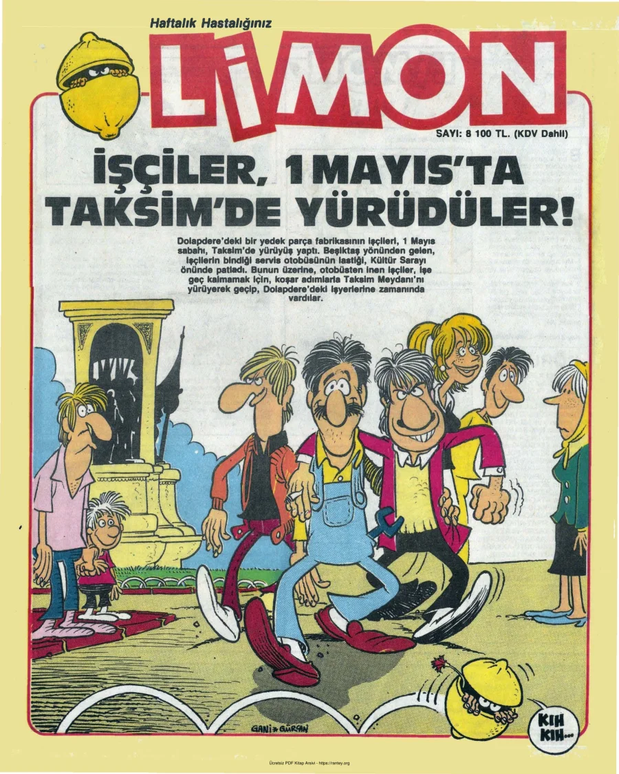 Limon 1986 Sayı 008 kapak görseli