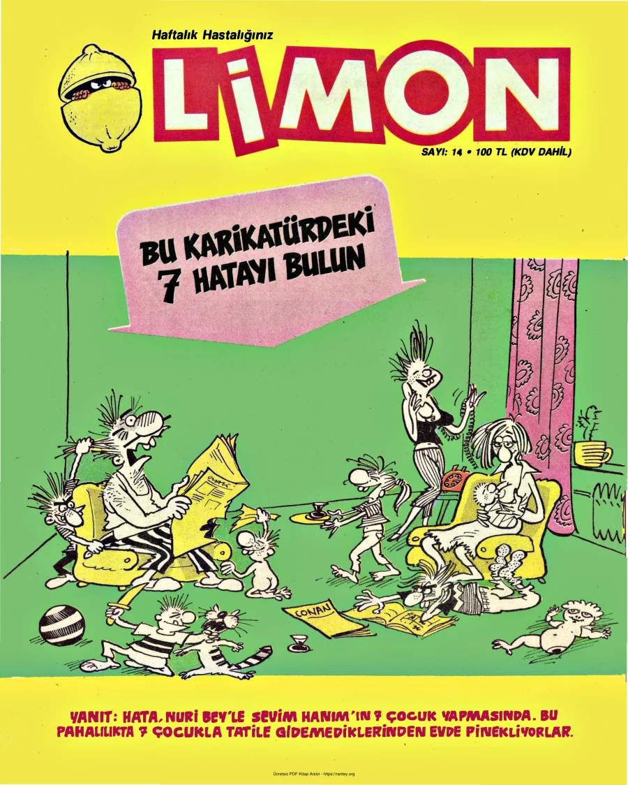 Limon 1986 Sayı 014 kapak görseli