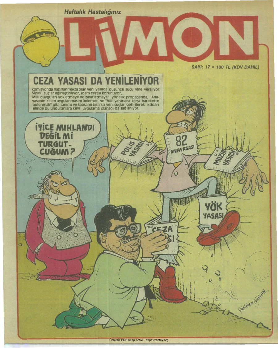 Limon 1986 Sayı 017 kapak görseli