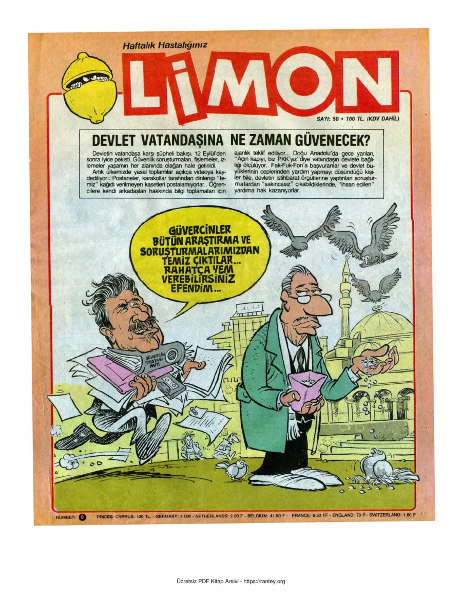 Limon 1987 Sayı 050 kapak görseli