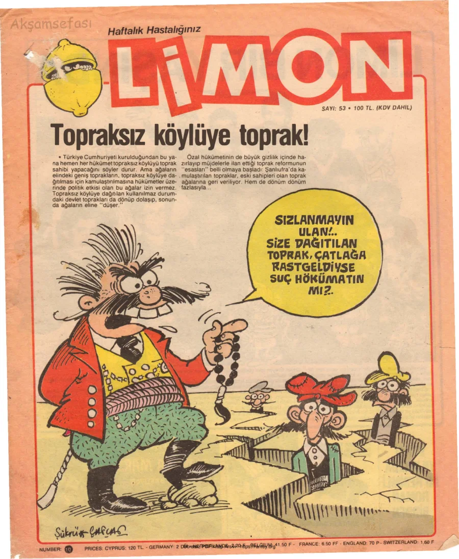 Limon 1987 Sayı 053 kapak görseli