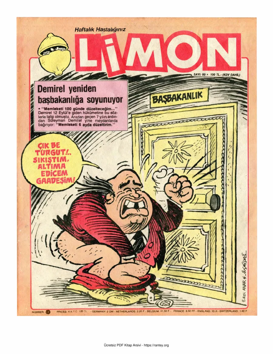 Limon 1987 Sayı 060 kapak görseli