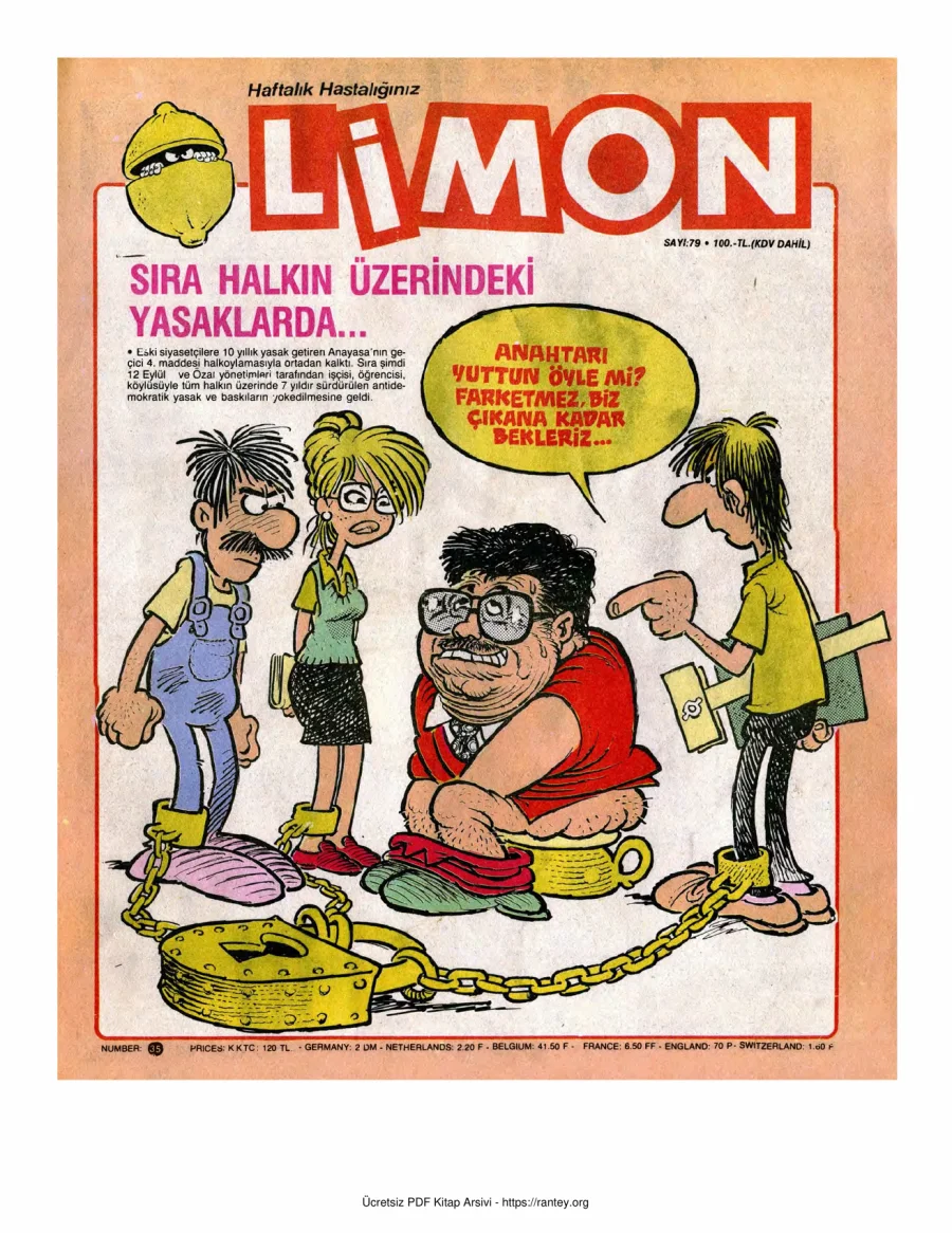 Limon 1987 Sayı 079 kapak görseli