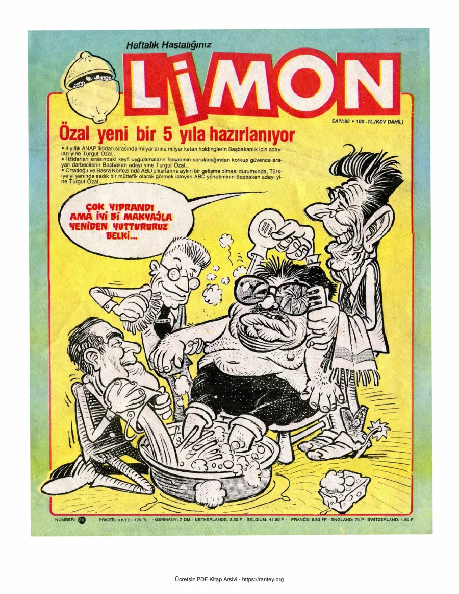 Limon 1987 Sayı 080 kapak görseli