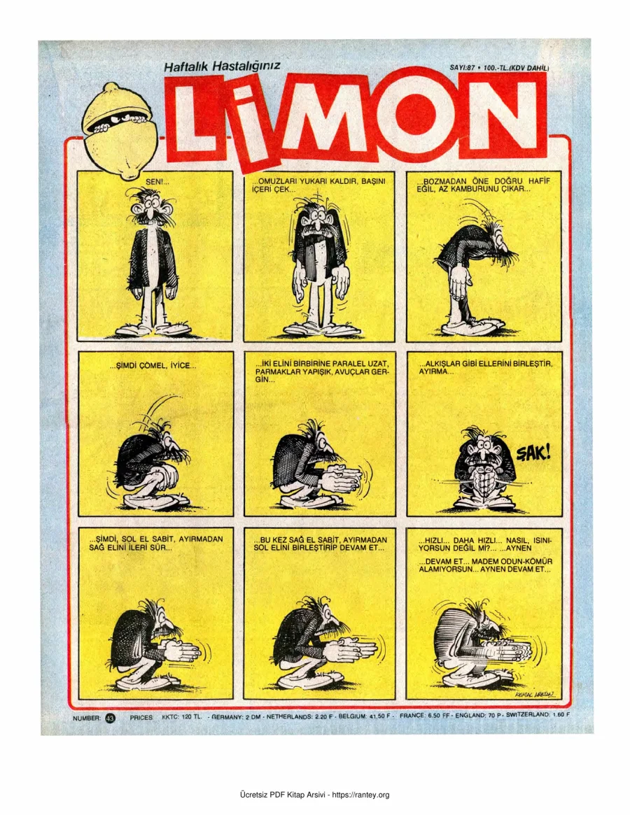 Limon 1987 Sayı 087 kapak görseli
