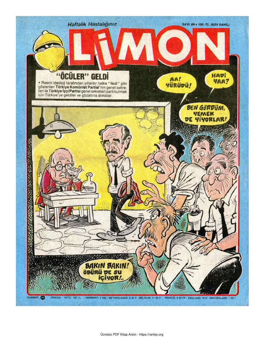Limon 1987 Sayı 089 kapak görseli