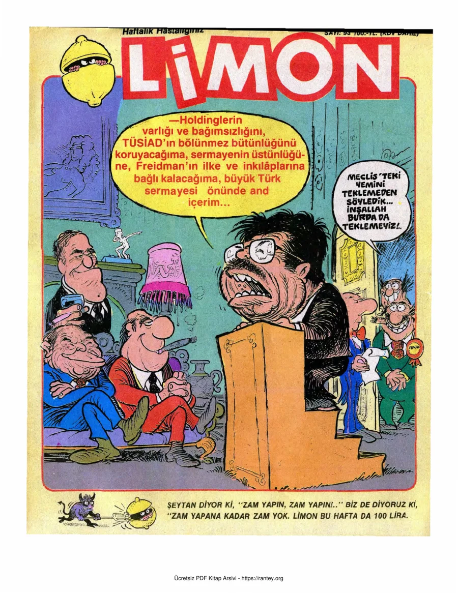 Limon 1987 Sayı 093 kapak görseli