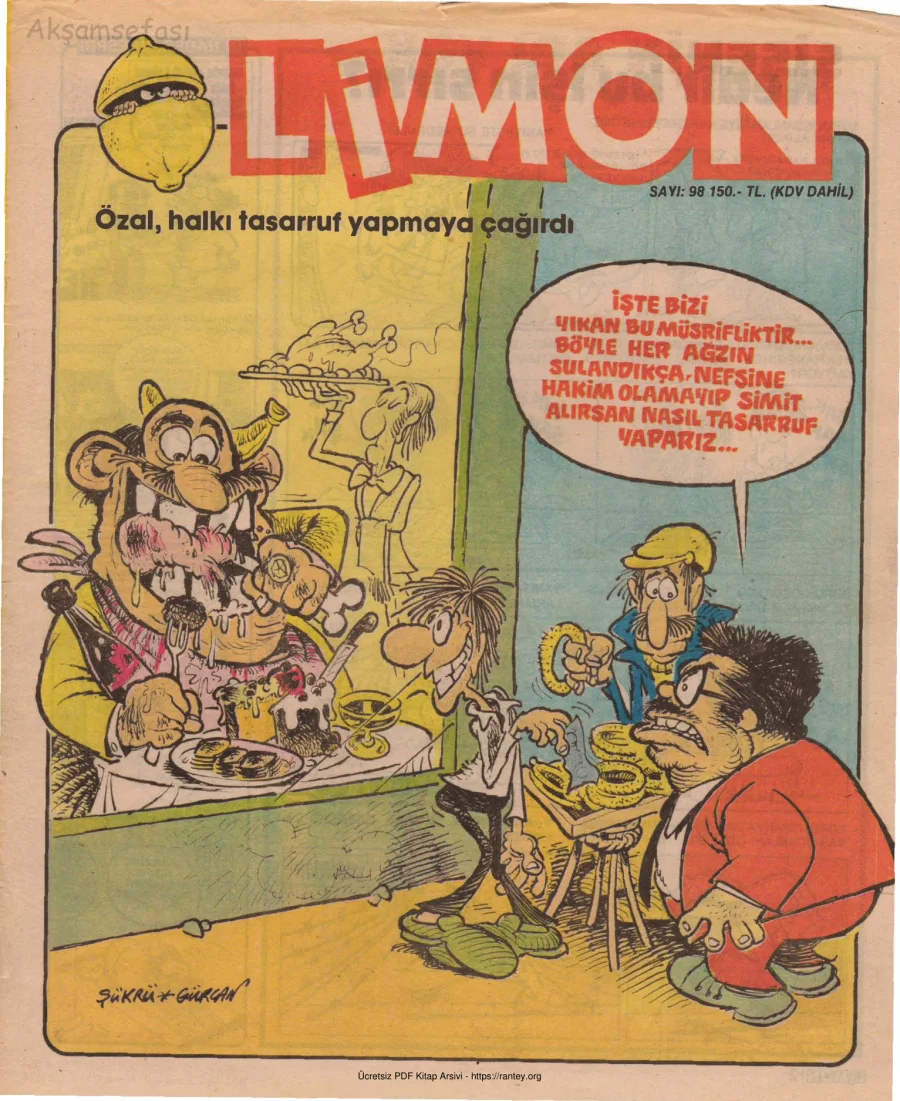 Limon 1988 Sayı 098 kapak görseli