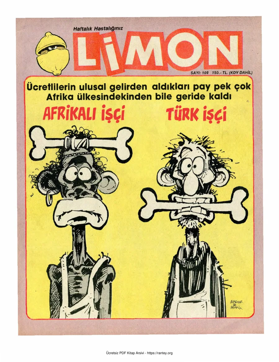 Limon 1988 Sayı 108 kapak görseli