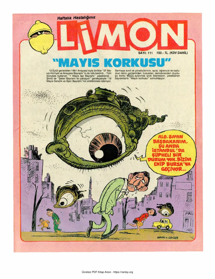 Limon 1988 Sayı 111 kapak görseli