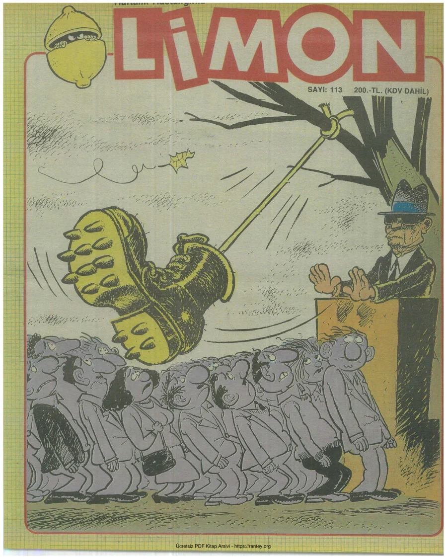 Limon 1988 Sayı 113 kapak görseli