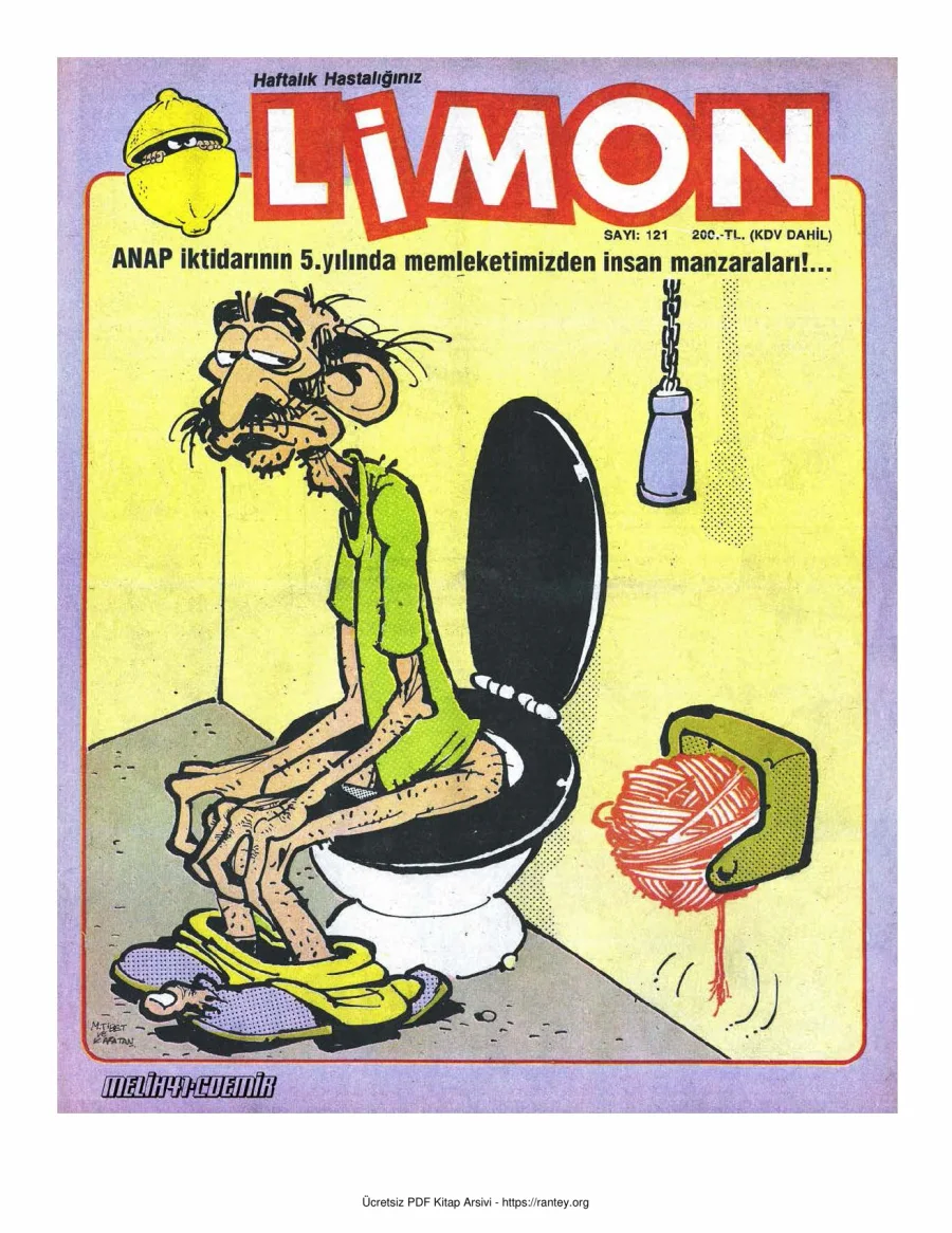 Limon 1988 Sayı 121 kapak görseli