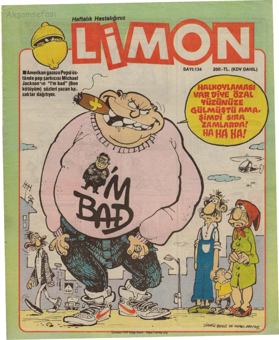Limon 1988 Sayı 134 kapak görseli
