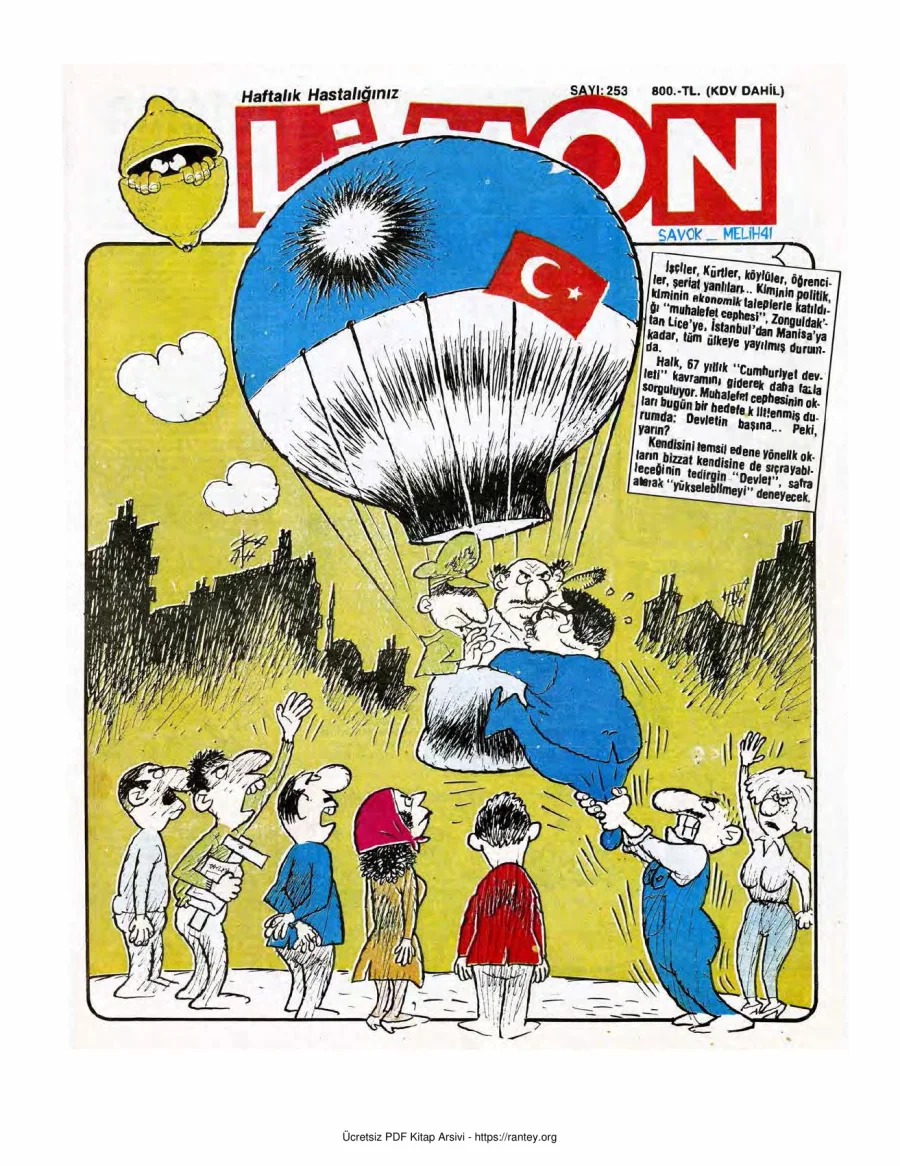 Limon 1991 Sayı 253 kapak görseli
