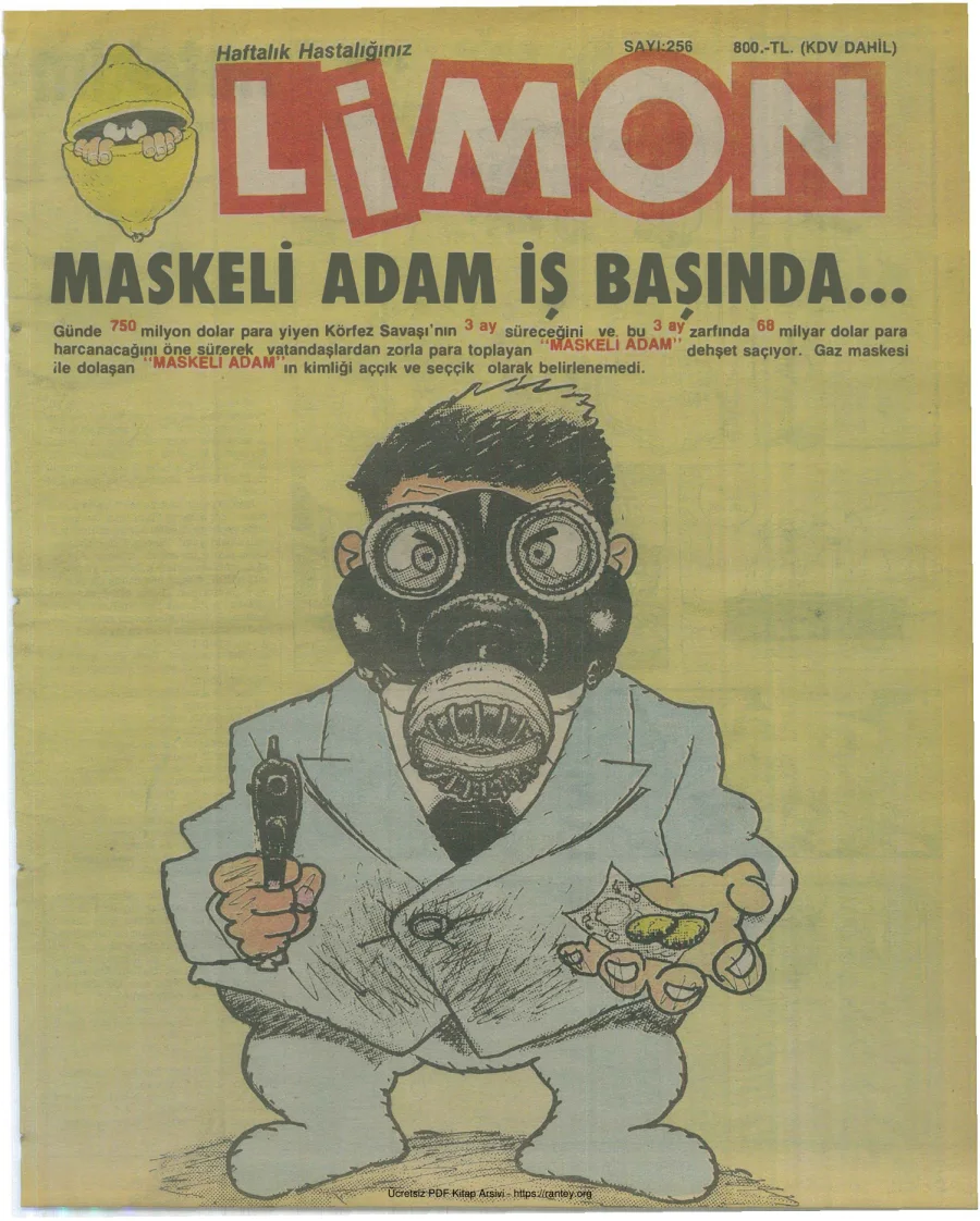 Limon 1991 Sayı 256 kapak görseli