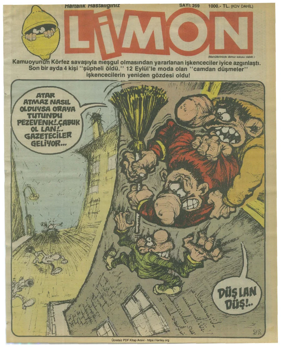 Limon 1991 Sayı 259 kapak görseli