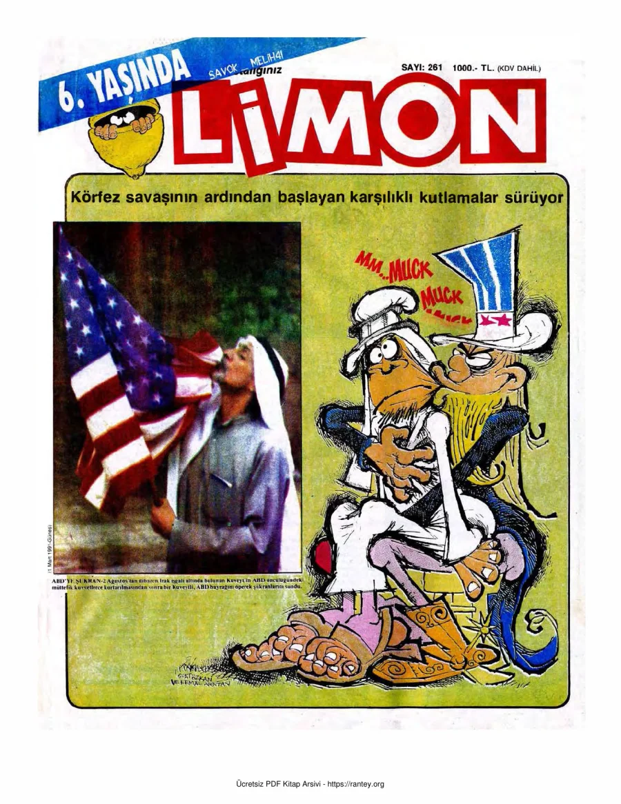 Limon 1991 Sayı 261 kapak görseli