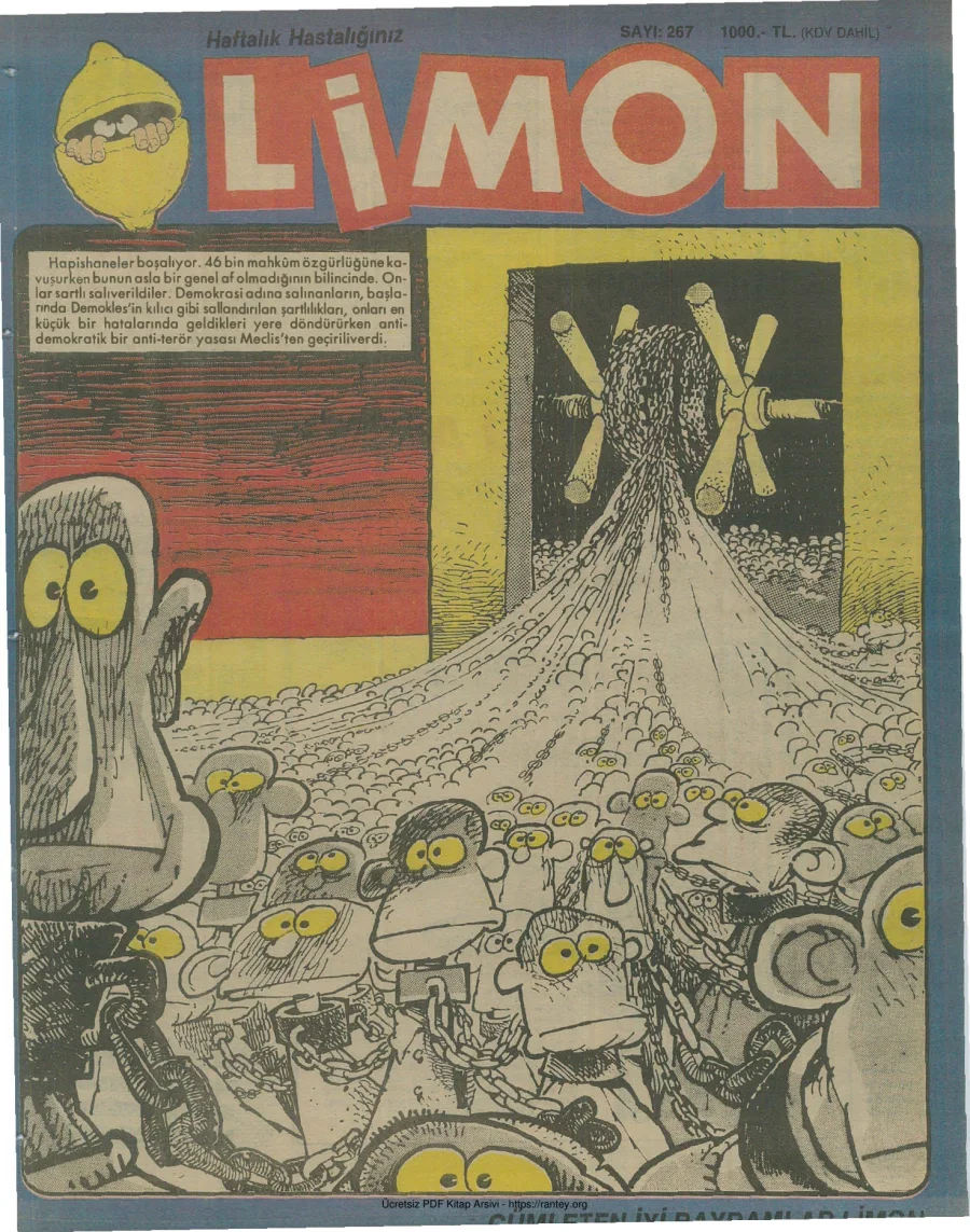 Limon 1991 Sayı 267 kapak görseli
